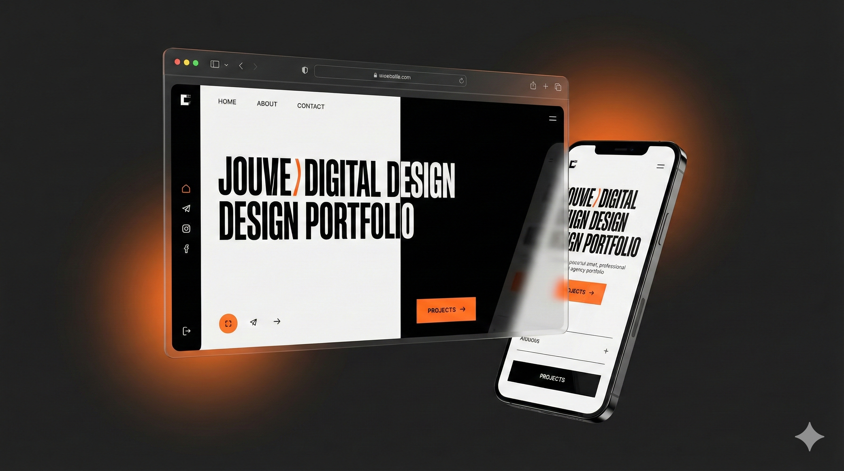 Web Design Portfolio Mockup